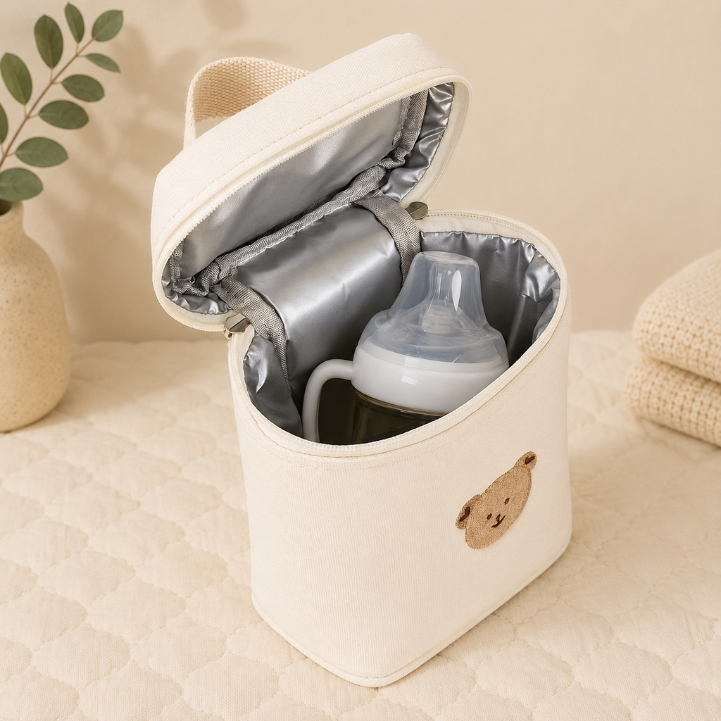 Portable Teddy Bear Storage Bag – Compact Carry Bag with Handle for Baby Essentials