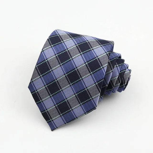 « Cravate Homme 8 cm – Rayée & Style Paisley »