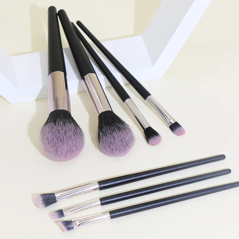 Set 7 Pinceaux Maquillage – Fond de Teint, Poudre & Yeux