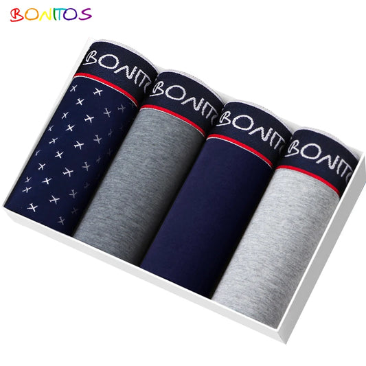 Lot de 4 Boxers Homme – Sous-vêtements Coton Confortables & Sexy