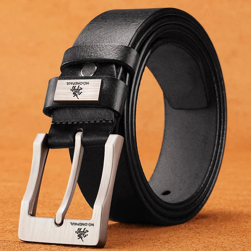 Ceinture Homme en Cuir de Haute Qualité – Boucle Classique, Style Décontracté ou Business, Ceinture en Jean Élégante