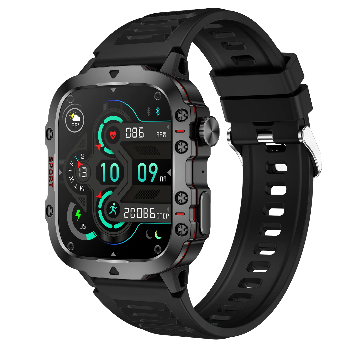 2025 High Quality 420mah Smart Watch 1.96 Inch TFT BT Phone Calls Health and Fitness Tracking 3ATM WaterproofSmartwatch