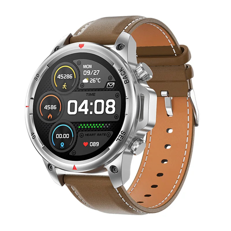Montre Connectée Outdoor 2024 – Avec Lampe Torche, Suivi Santé & Fréquence Cardiaque, NFC – Modèle DK68 Femme