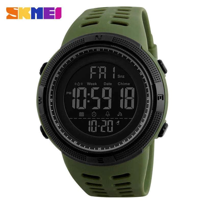 Montre Digitale Homme Skmei 1251 – Étanche 50 m, Montre de Sport pour Course, Style Fashion, Accessoire Polyvalent