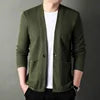Spring Casual Style Long Sleeve Deep v Neck Single Button Loose Man Sweater Coat