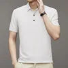 Men's Golf Sports Short Sleeve Sports Casual T-shirt Solid  Simple Lapel Polo Shirt Summer Businessd Top Men's Polo Shirt