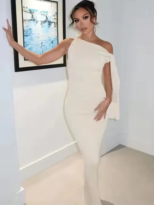 Robe Longue Femme Asymétrique Été 2025