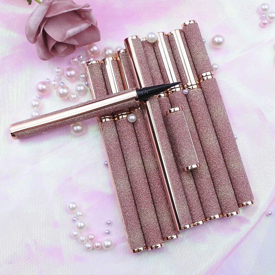 Eyeliner liquide longue tenue – Stylo colle pour cils noir, maquillage waterproof précision intense
