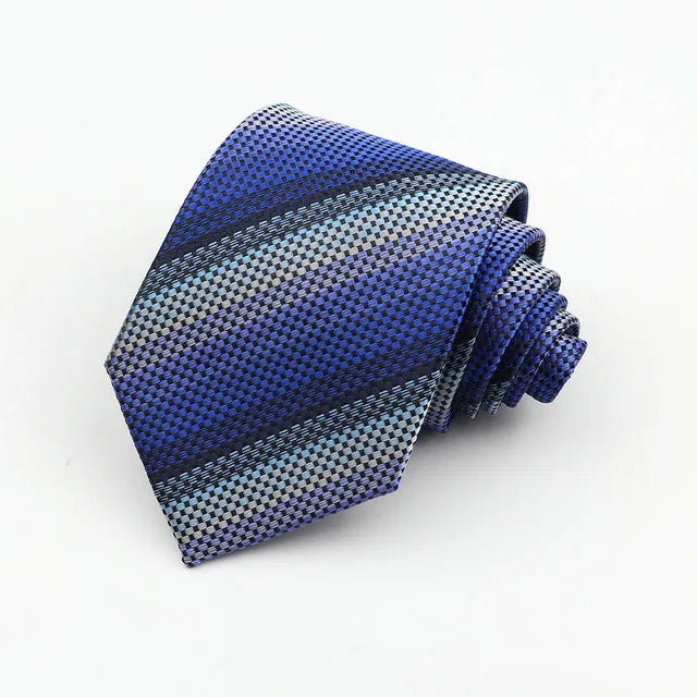 « Cravate Homme 8 cm – Rayée & Style Paisley »