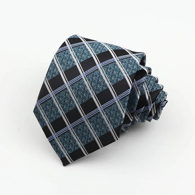 « Cravate Homme 8 cm – Rayée & Style Paisley »