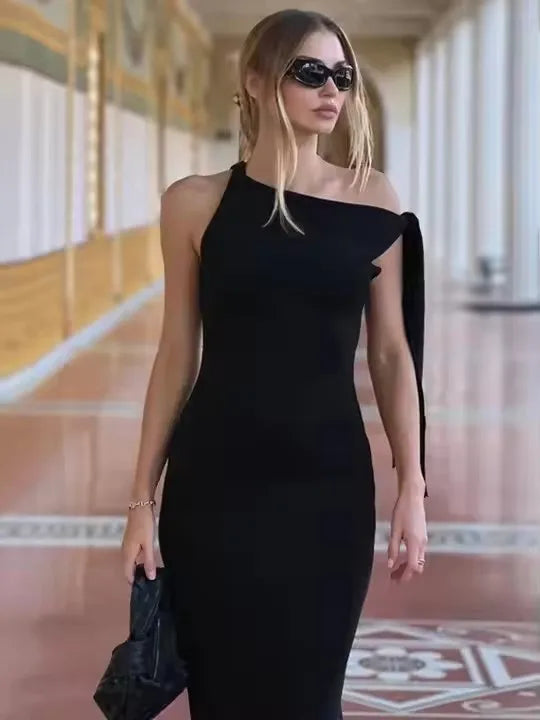 Robe Longue Femme Asymétrique Été 2025