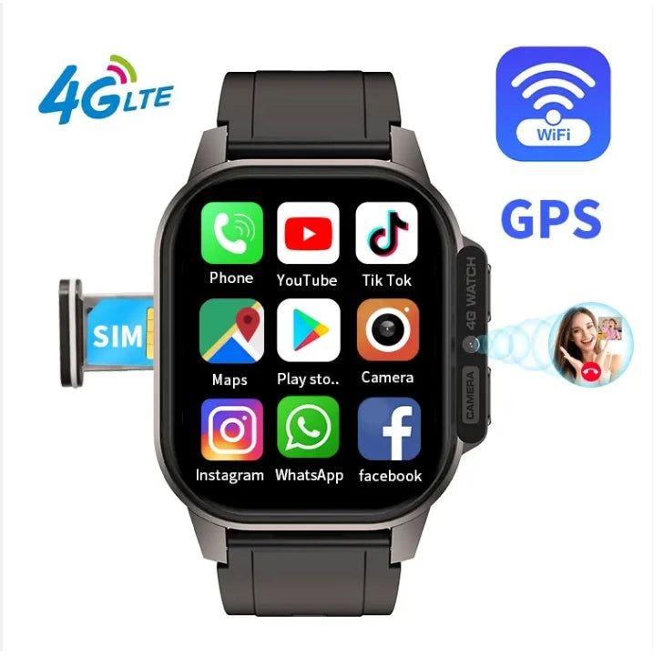 Wholesale HD 2.13 Inch Touch Amoled Screen Android 8.1 4G LTE Smart Watch Video Call Sim Card WiFi Gps Location DM62 Smartwatch