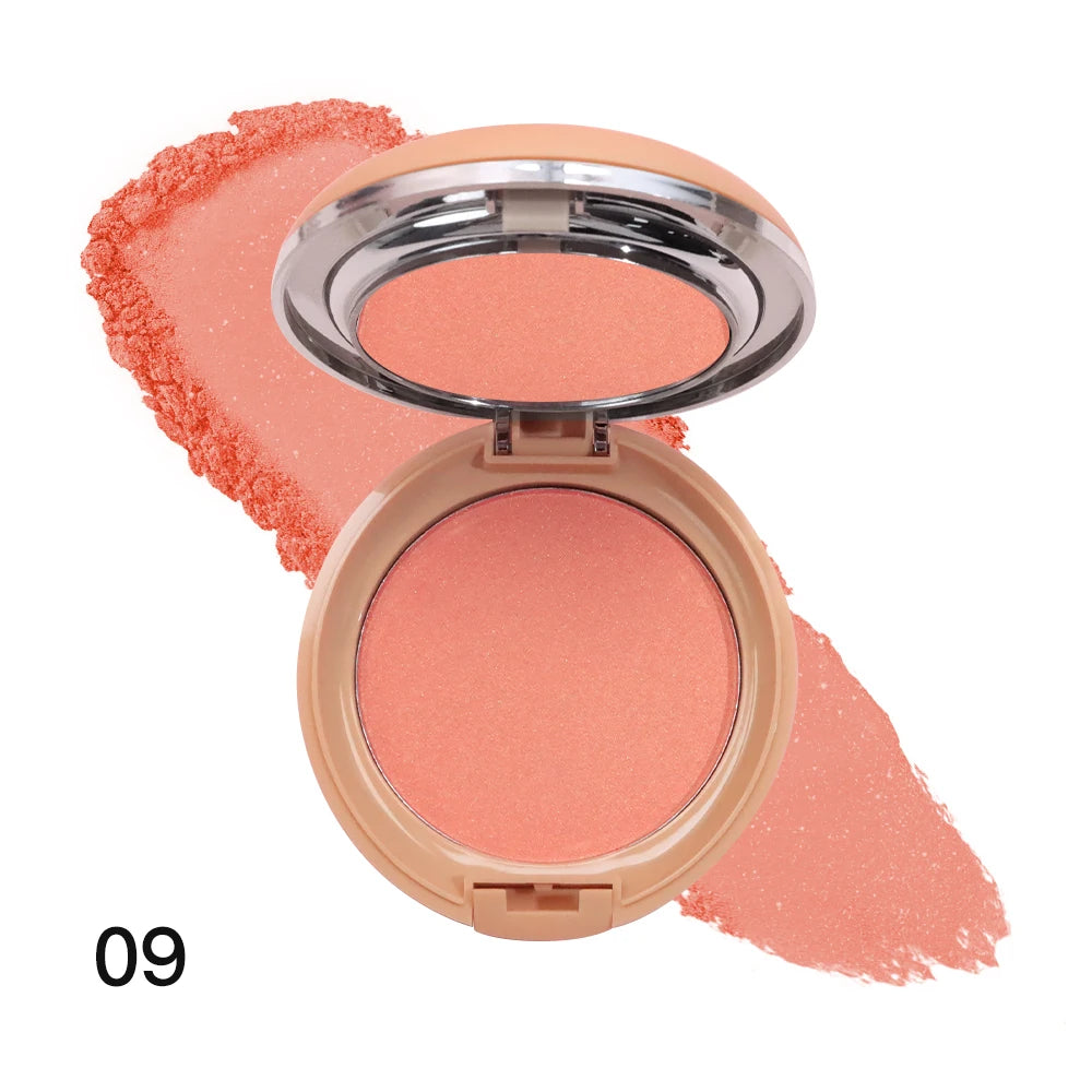 Palette de Blush Luxe – 9 Nouvelles Teintes, Fini Mat, Tenue Longue