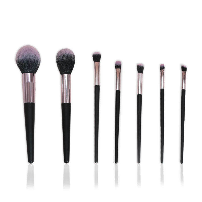 Set 7 Pinceaux Maquillage – Fond de Teint, Poudre & Yeux