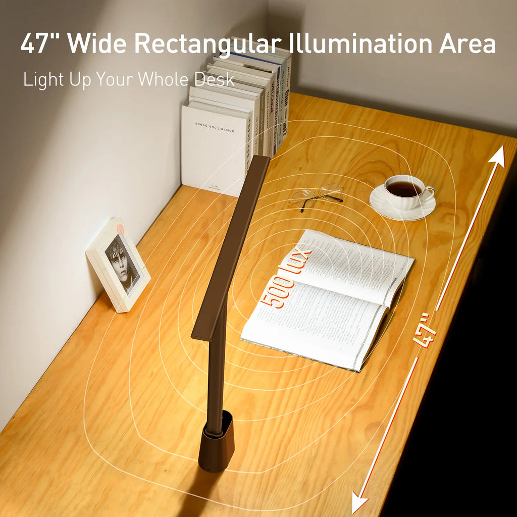 LED Desk Lamp – Eye-Caring Dimmable Study & Office Light with Smart Brightness