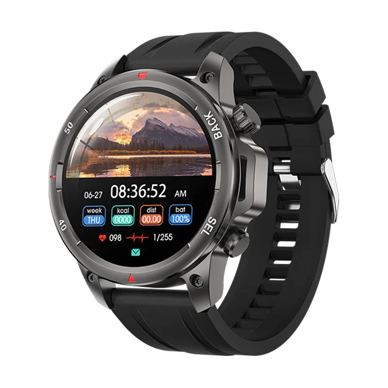Montre Connectée Outdoor 2024 – Avec Lampe Torche, Suivi Santé & Fréquence Cardiaque, NFC – Modèle DK68 Femme