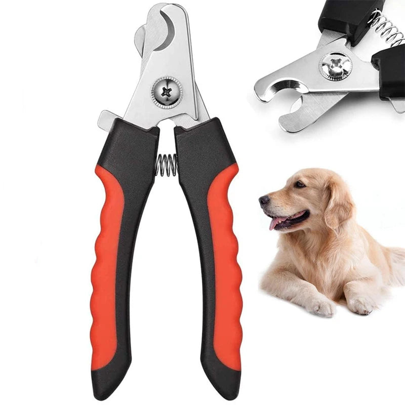Professional Pet Nail Clipper with Safety Guard – Stainless Steel Grooming Tool