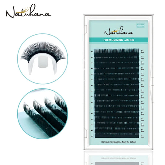 Extensions de Cils 16 Rangées B C CC D Cils Individuels Faux Naturels Doux Mink Haute Qualité Mat