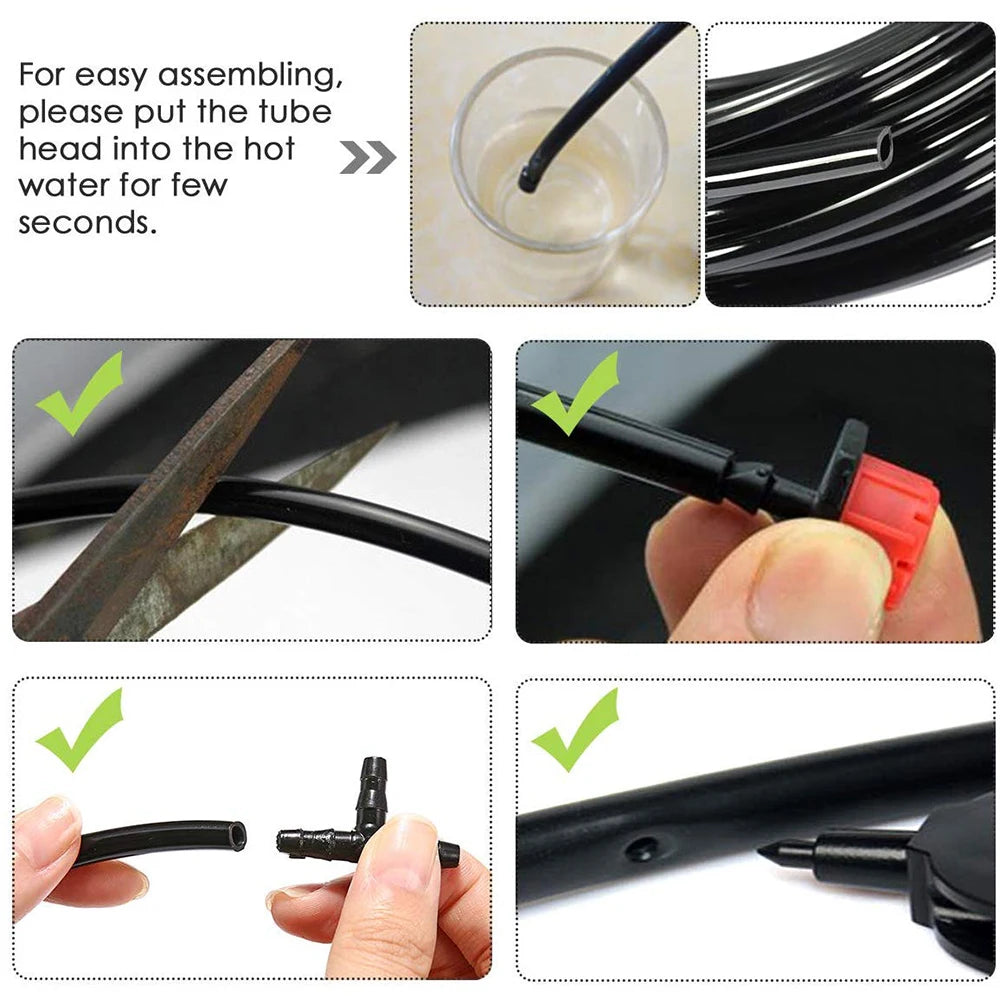 PVC Micro Irrigation Hose – 4/7mm Drip Watering Tube for Garden & Greenhouse