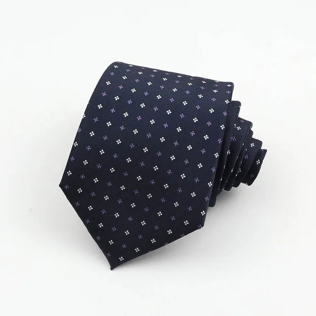 « Cravate Homme 8 cm – Rayée & Style Paisley »