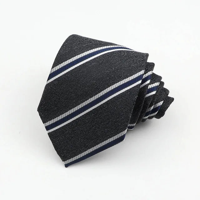 « Cravate Homme 8 cm – Rayée & Style Paisley »