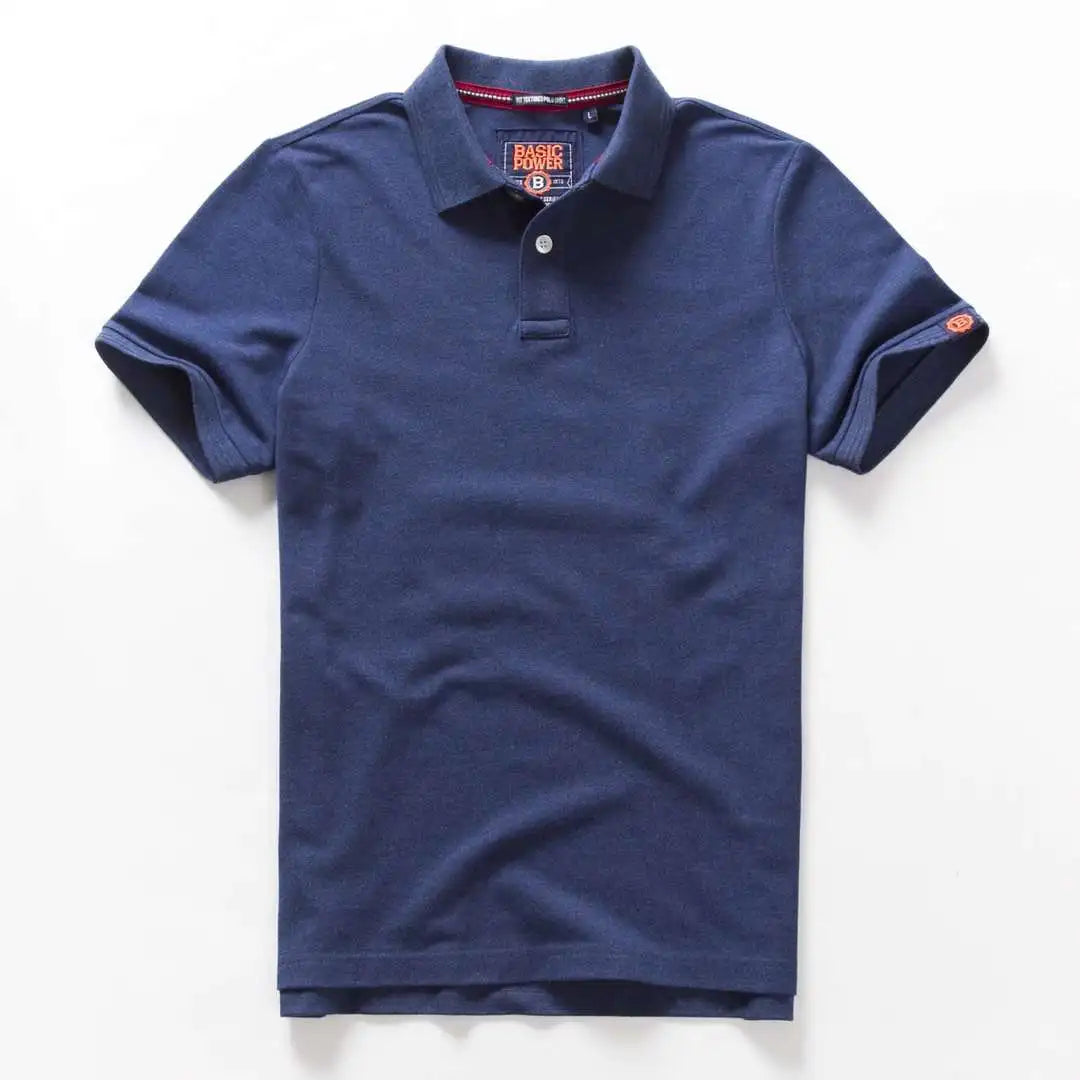 Polos d'été pour hommes chemises en coton à manches courtes lettre brodée emblème chemise Simple pour homme taille M-3XL BP6900