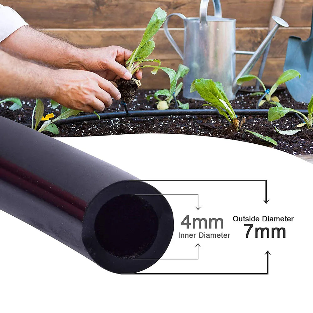 PVC Micro Irrigation Hose – 4/7mm Drip Watering Tube for Garden & Greenhouse