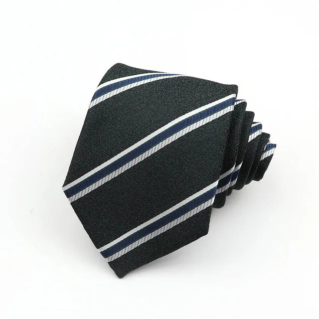 « Cravate Homme 8 cm – Rayée & Style Paisley »