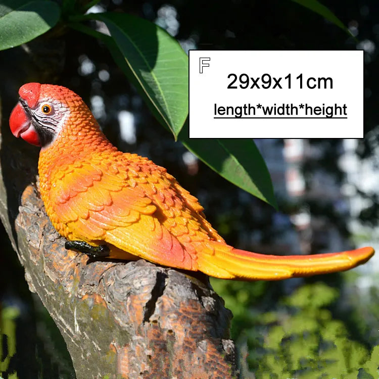 Resin Parrot Wall Sculpture – Decorative Garden & Home Ornament