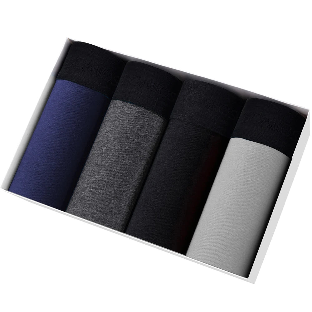 Lot de 4 Boxers Homme – Sous-vêtements Coton Confortables & Sexy