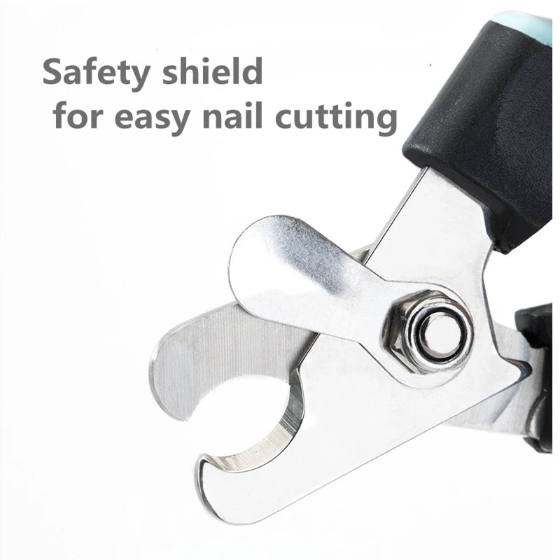 Professional Pet Nail Clipper with Safety Guard – Stainless Steel Grooming Tool