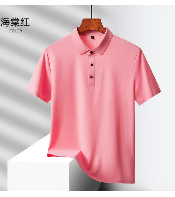 PINK2 Summer thin inner layer bottom shirt slim fit round neck long sleeved t-shirt Men's Polo Shirts  N52D6-01-03
