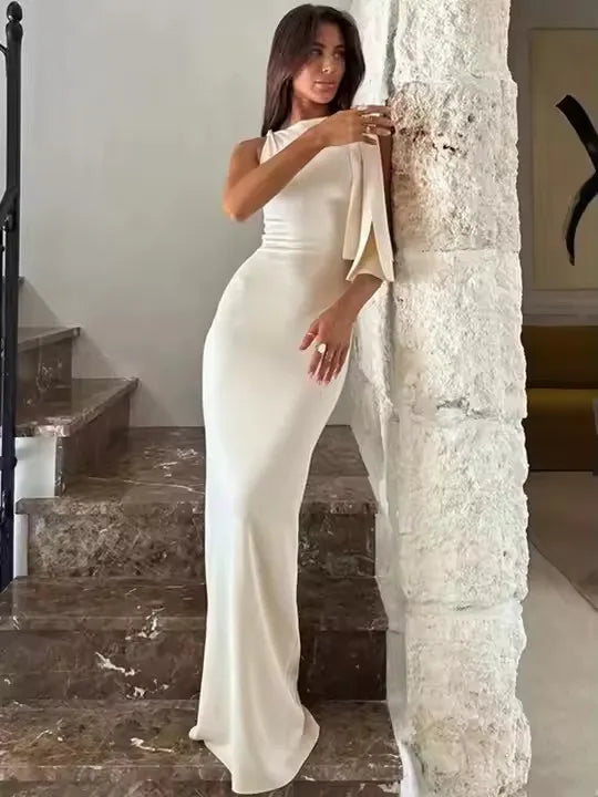 Robe Longue Femme Asymétrique Été 2025
