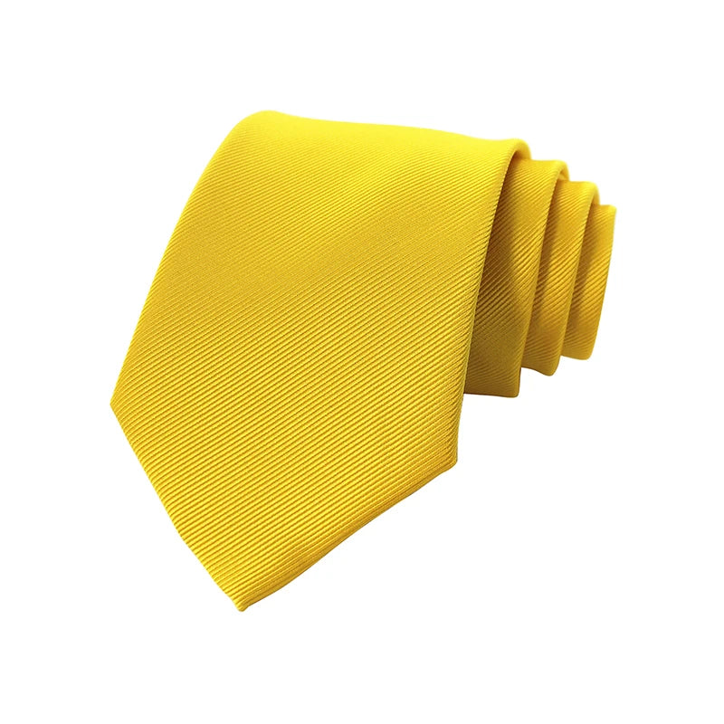 « Cravate Homme 8 cm – Soie Jacquard Unie »