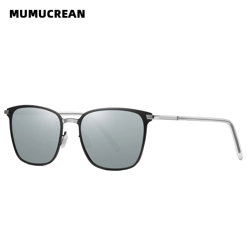 Nouvelles lunettes de soleil pour hommes – Monture carrée en métal | Verres polarisés | Lunettes de conduite avec vision nocturne