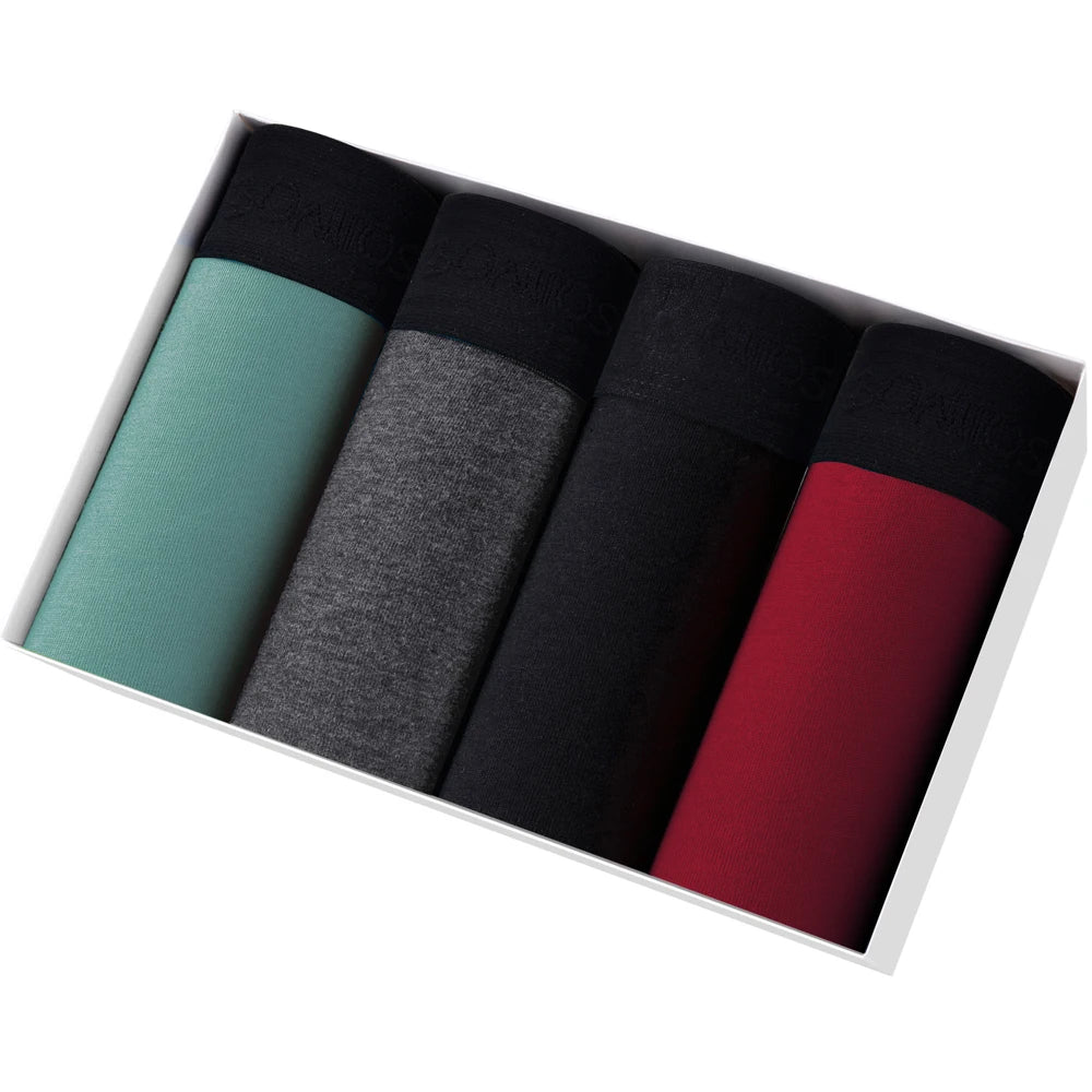 Lot de 4 Boxers Homme – Sous-vêtements Coton Confortables & Sexy