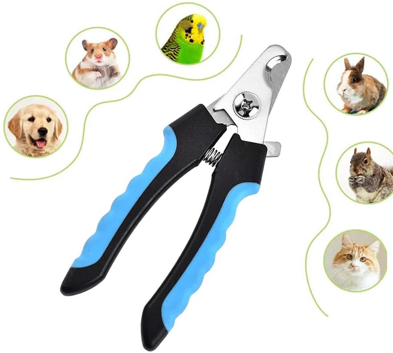 Professional Pet Nail Clipper with Safety Guard – Stainless Steel Grooming Tool