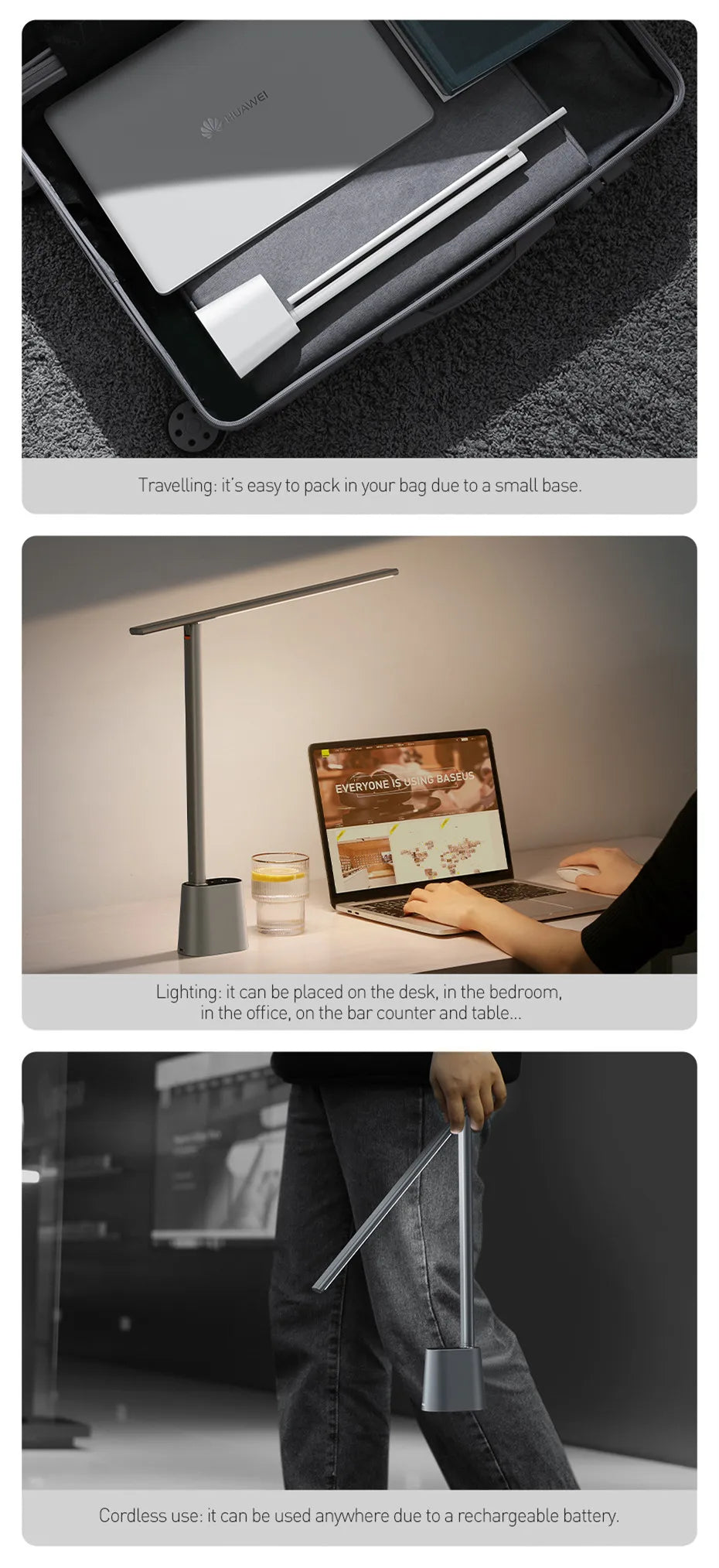 LED Desk Lamp – Eye-Caring Dimmable Study & Office Light with Smart Brightness