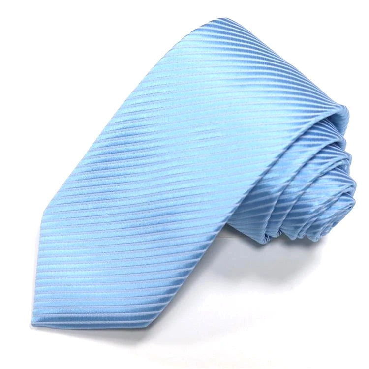 « Cravate Homme Senior – Polyester Rayée Bleu »