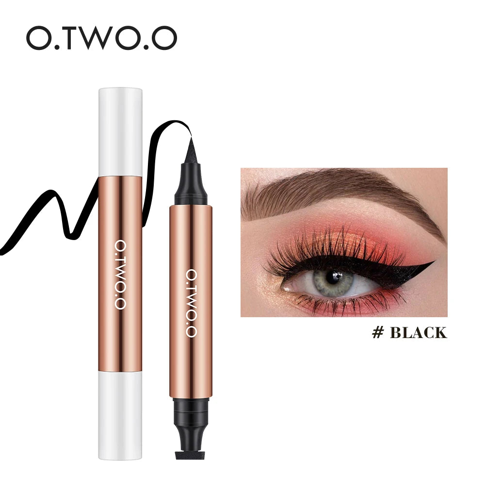 Eyeliner noir tampon double embout waterproof séchage rapide