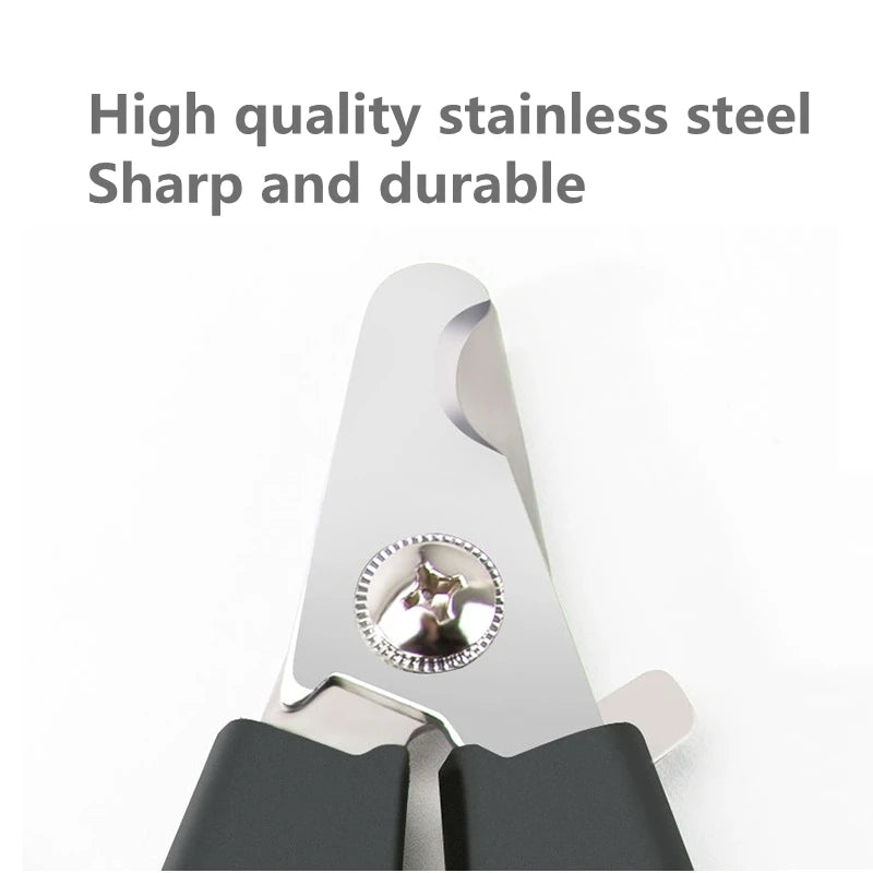 Professional Pet Nail Clipper with Safety Guard – Stainless Steel Grooming Tool