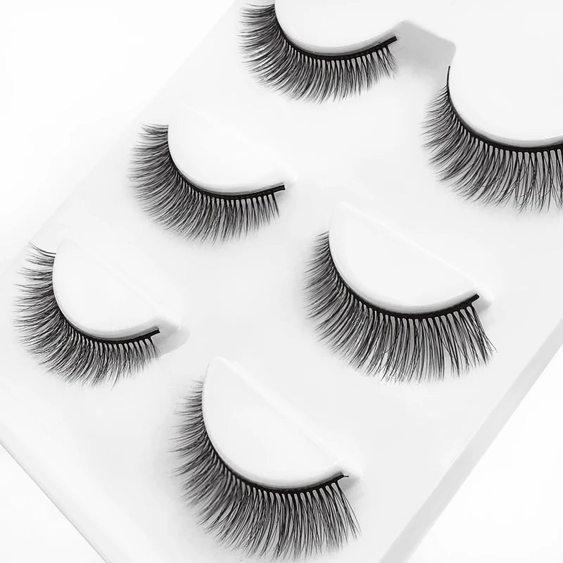 3 paires 29 styles – Cils 3D en vison synthétique, doux et épais, volumineux et légers – Cils faits main avec outils de maquillage pour les yeux