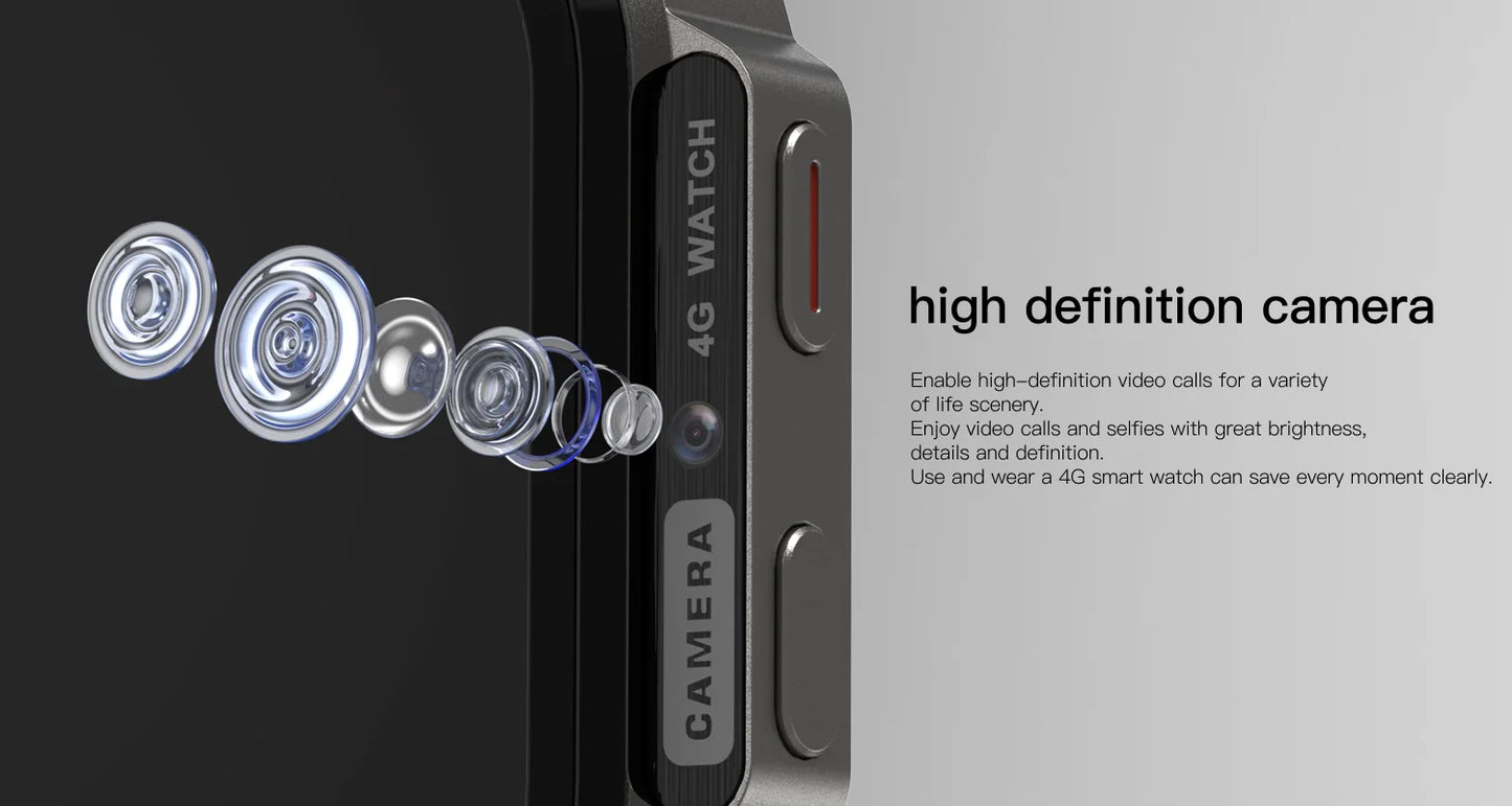 Wholesale HD 2.13 Inch Touch Amoled Screen Android 8.1 4G LTE Smart Watch Video Call Sim Card WiFi Gps Location DM62 Smartwatch