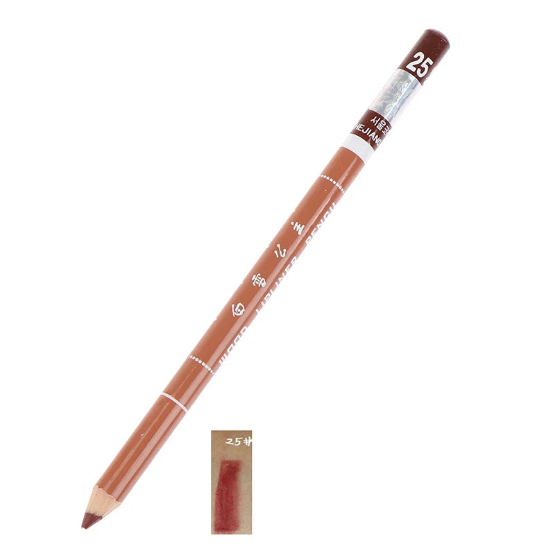 1 Pièce Crayon à Lèvres Professionnel en Bois – Waterproof, Longue Tenue, Maquillage des Lèvres pour Femmes, Outil Beauté