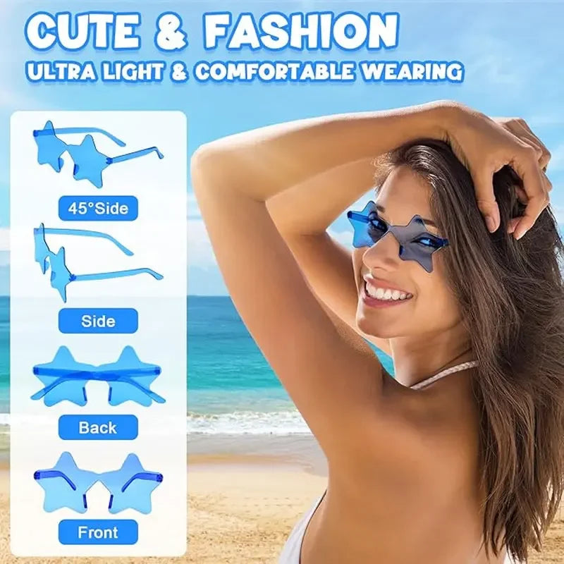 « Lunettes Étoile – Couleurs Bonbon, Lot de 1 à 9 »