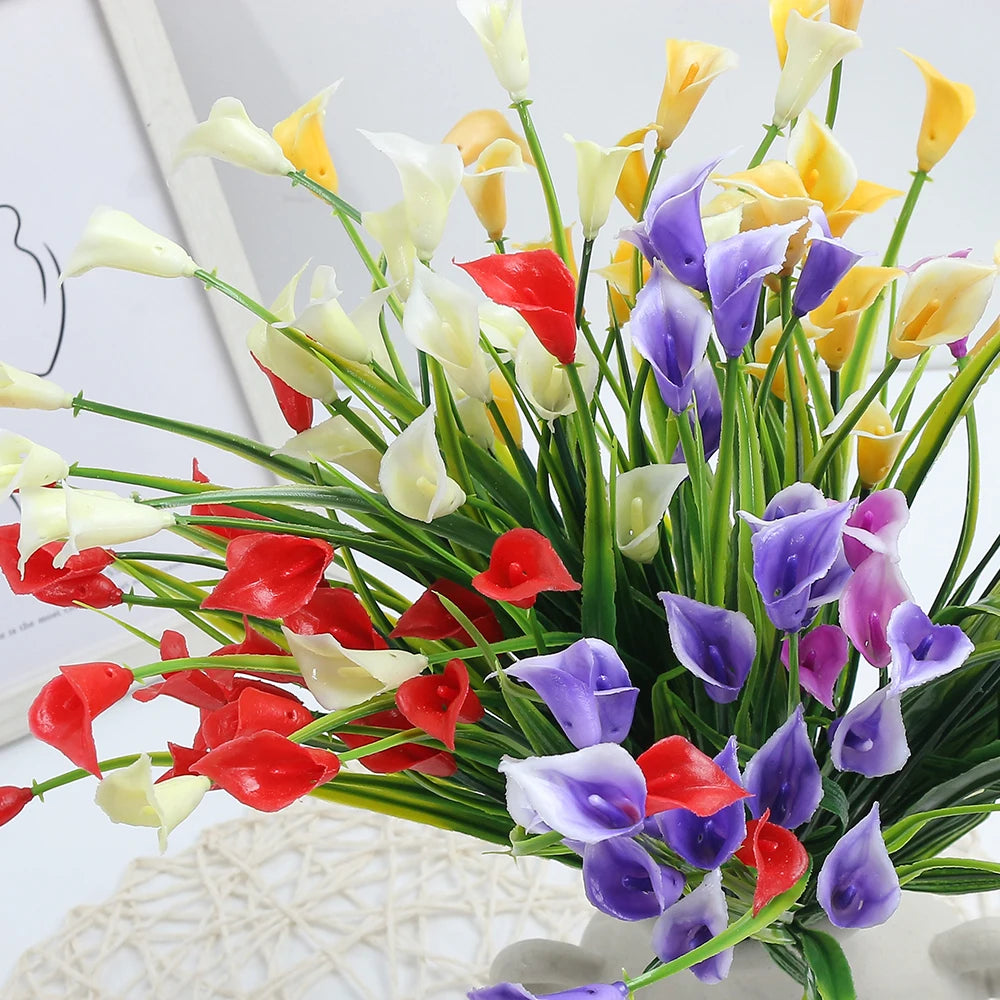 33CM Artificial Flower Bouquet – Decorative Fake Flowers for Home & Wedding Décor