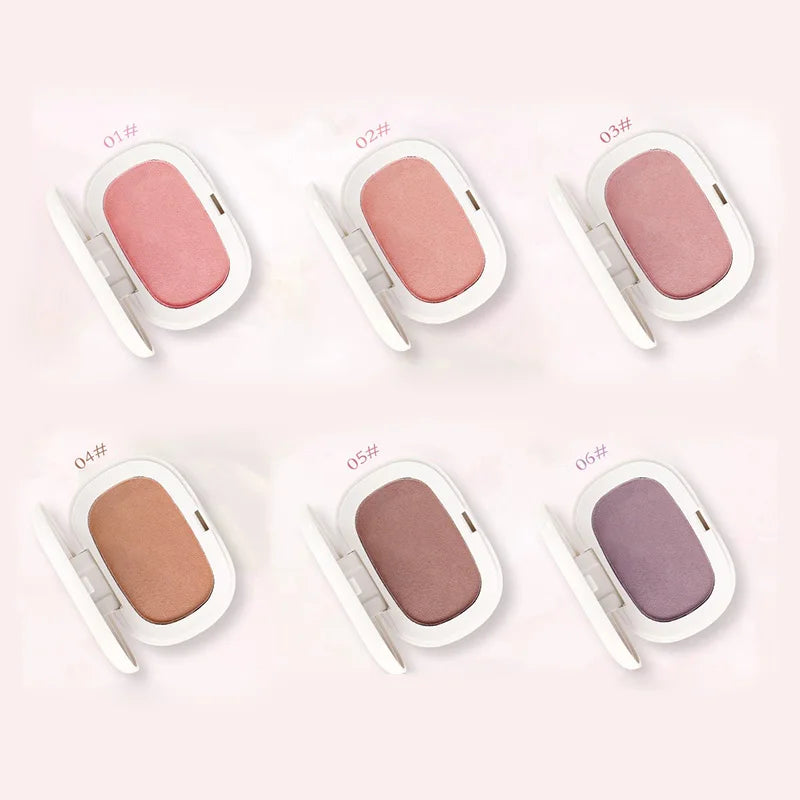 Blush mono couleur – Texture mochi sans poudre, formule douce à faible saturation – Fini mat naturel et longue tenue