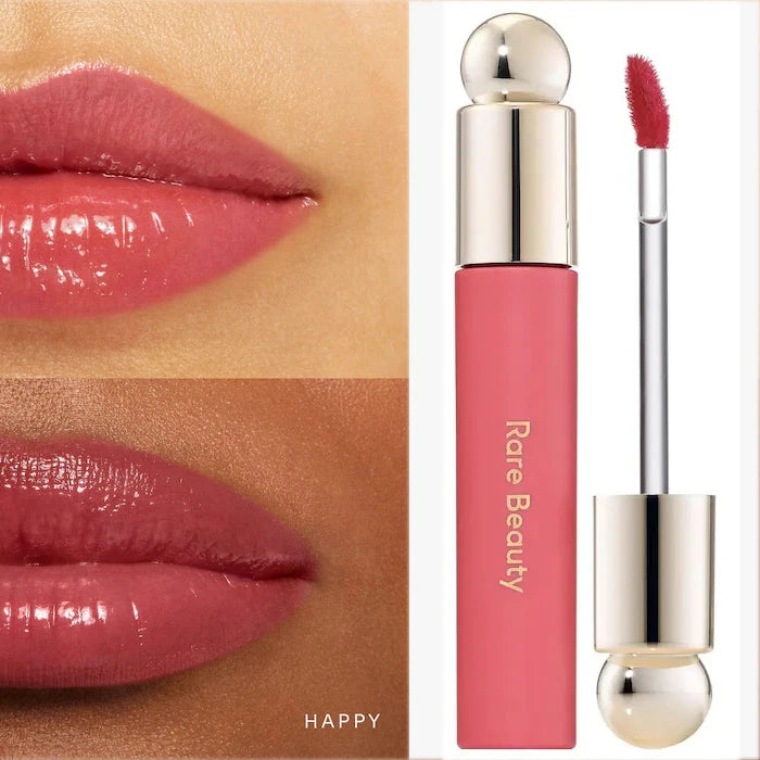 Lip Oil Teinté – Gloss à Lèvres, Effet Tache, Hydratant, Teintes Delight, Hope, Happy, Wonder, Blush Liquide Maquillage Visage et Yeux