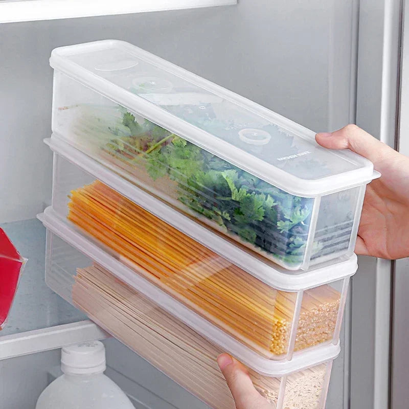Refrigerator Fresh-Keeping Storage Boxes – Transparent Airtight Food Containers