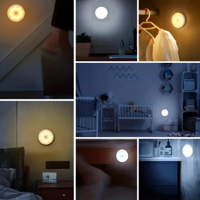 Wireless Motion Sensor Night Light – LED Detector Lamp for Bedroom, Closet & Staircase